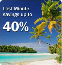 Last minute savings up to 40%