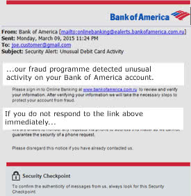 report travel to bank of america