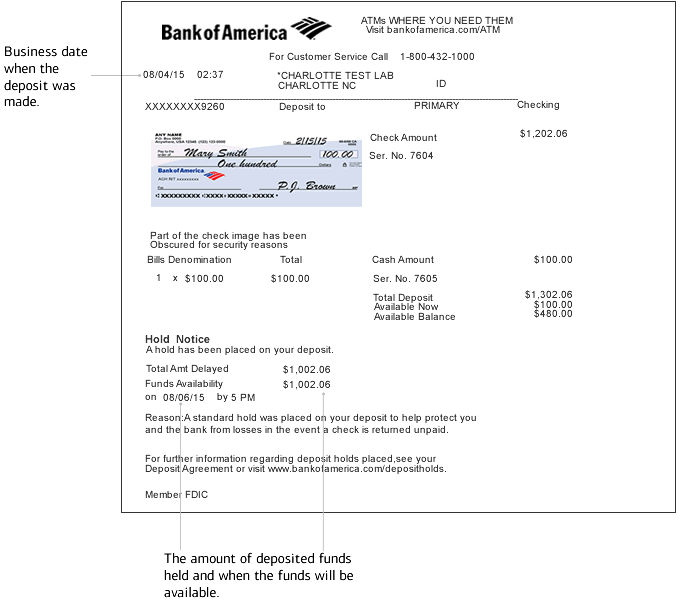 receive domestic wire transfer bank of america