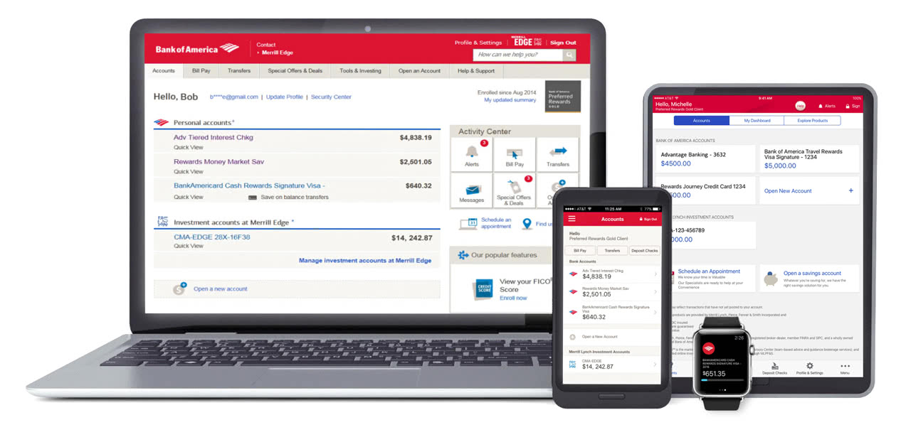 Mobile Banking Online Banking Fea!   tures From Bank Of America - 