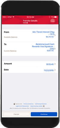 Mobile app transfer money image