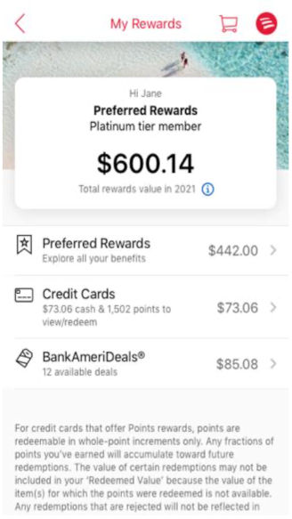 bank of america paypal rewards